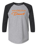 Adult Diamond In The Desert 3/4 Sleeve Tee