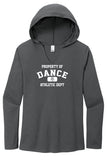 Womens Property of ALA Long Sleeve V-Neck Hoodie Tee