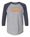Adult Diamond In The Desert 3/4 Sleeve Tee