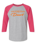 Adult Diamond In The Desert 3/4 Sleeve Tee