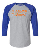 Adult Diamond In The Desert 3/4 Sleeve Tee