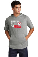 Mens Game Day Short Sleeve Hoodie Tee