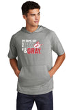 Mens Game Day Short Sleeve Hoodie Tee