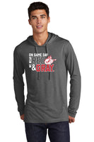 Mens Game Day Long Sleeve Hoodie Tee
