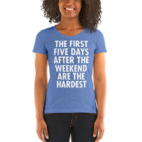 The First Five Days After The Weekend Are The Hardest