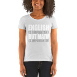 English Is Important But Math Is Importanter