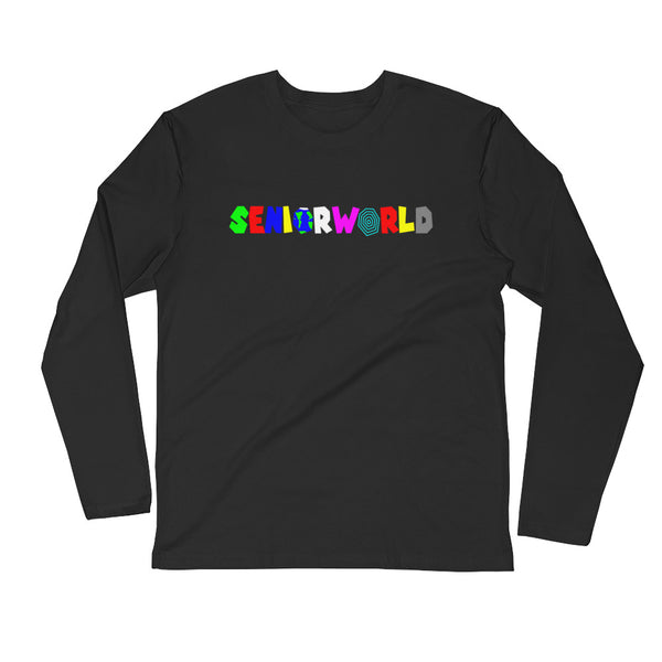 Premium Long Sleeve Mens Fitted Crew