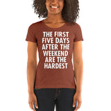 The First Five Days After The Weekend Are The Hardest