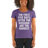 The First Five Days After The Weekend Are The Hardest