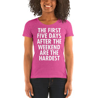 The First Five Days After The Weekend Are The Hardest