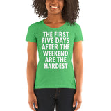 The First Five Days After The Weekend Are The Hardest