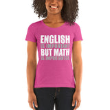 English Is Important But Math Is Importanter
