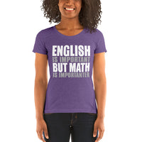 English Is Important But Math Is Importanter