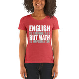 English Is Important But Math Is Importanter